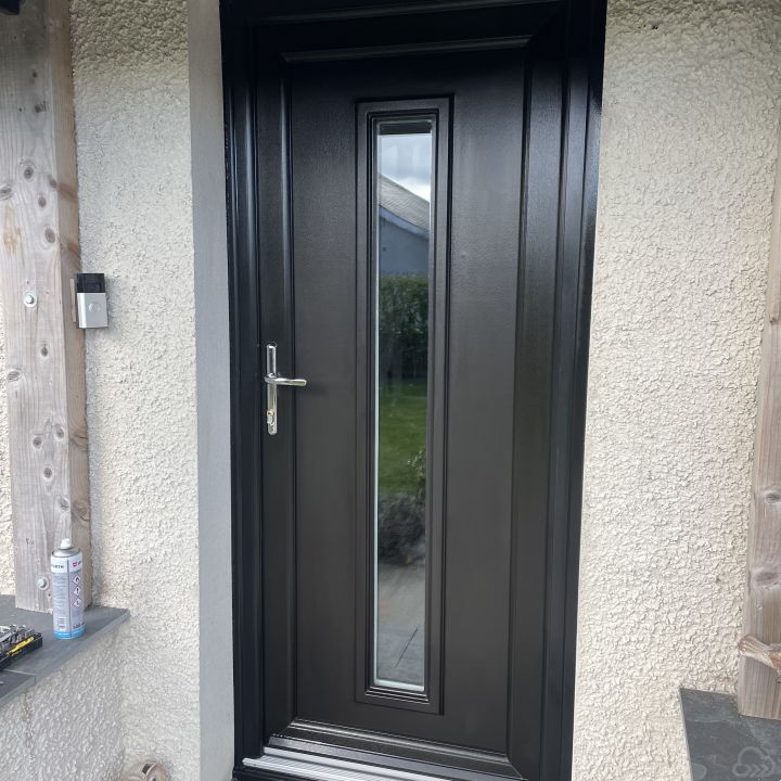 Black front door