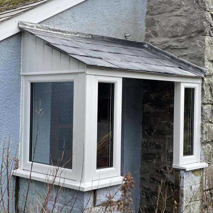 Slate roof porch