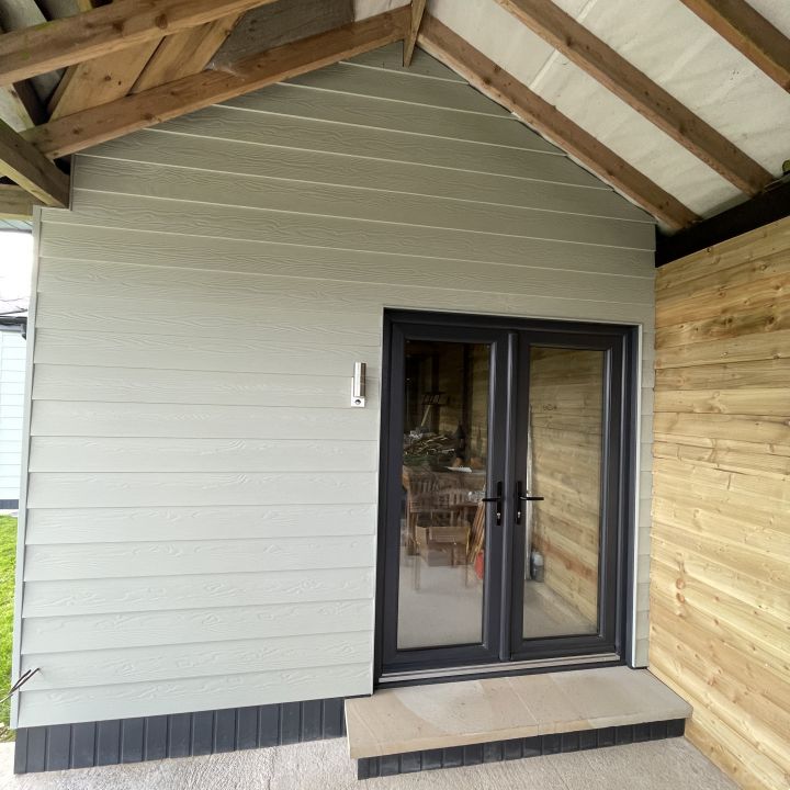 Anthracite Grey double glazed french door